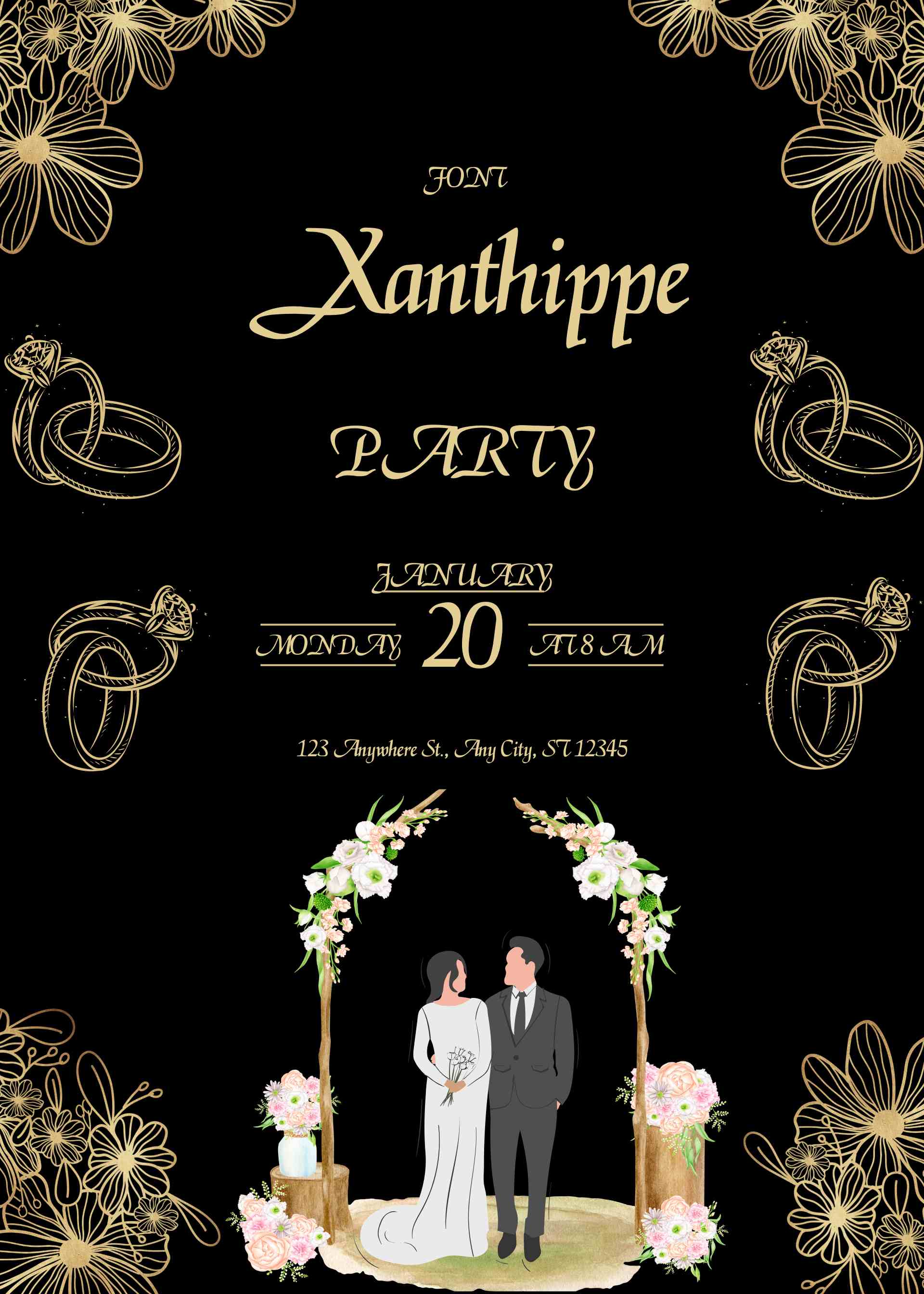 Xanthippe Font | Free Font Download | Download Thousands of Fonts for Free Sample Image