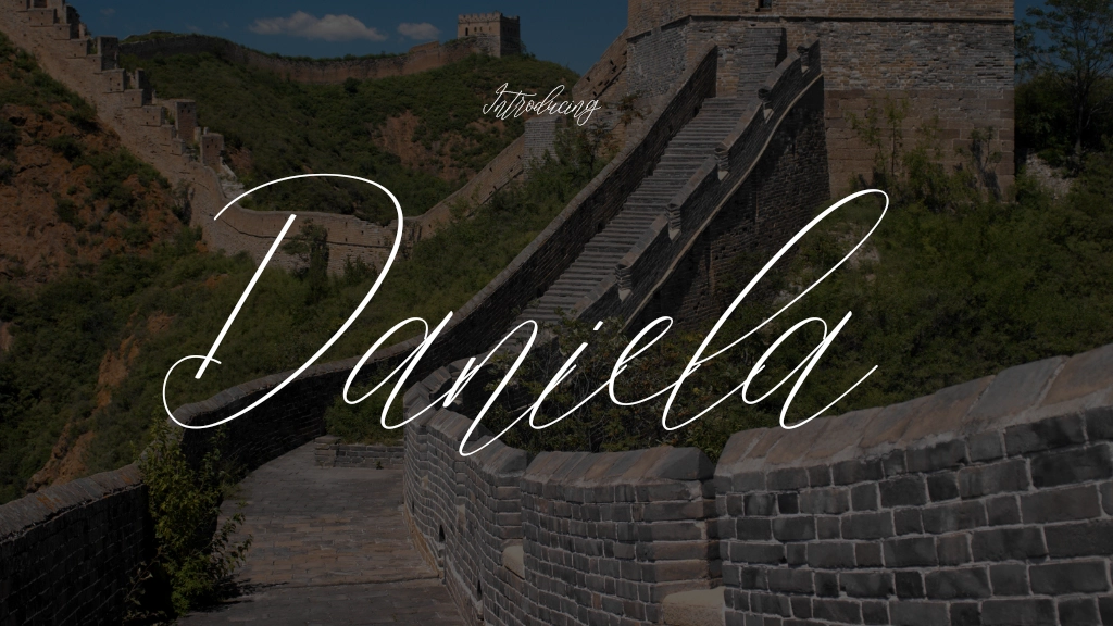 Daniela Font | Free Font Download | Download Thousands of Fonts for Free Sample Image