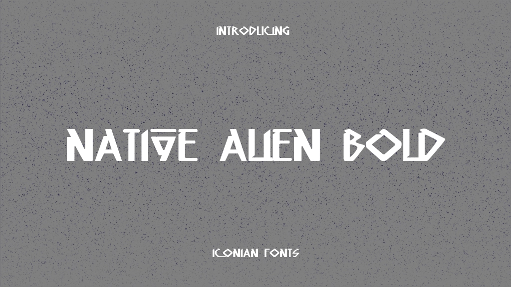 Native Alien Bold Font | Free Font Download | Download Thousands of Fonts for Free Sample Image