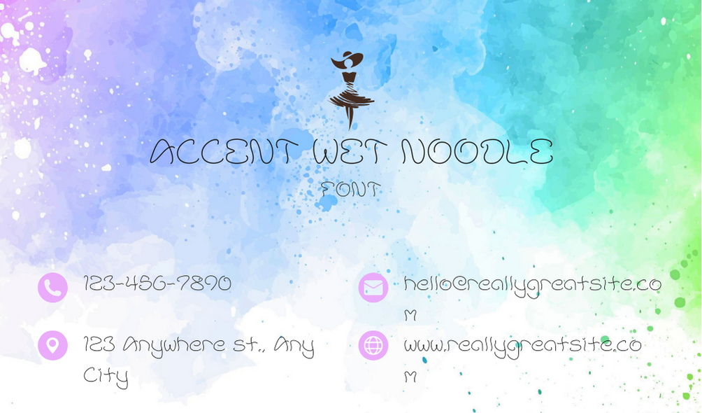 Accent Wet Noodle Font | Free Font Download | Download Thousands of Fonts for Free Sample Image