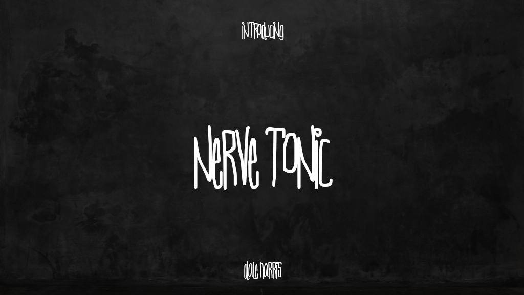 Nerve Tonic Font | Free Font Download | Download Thousands of Fonts for Free Sample Image