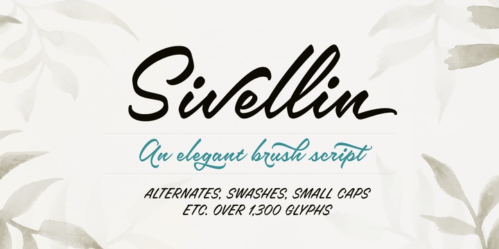 Sivellin Font | Free Font Download | Download Thousands of Fonts for Free Sample Image