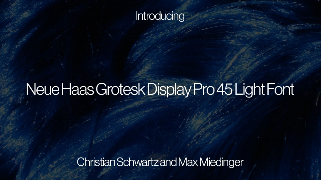 Neue Haas Grotesk Display Pro 45 Light Font | Free Font Download | Download Thousands of Fonts for Free Sample Image
