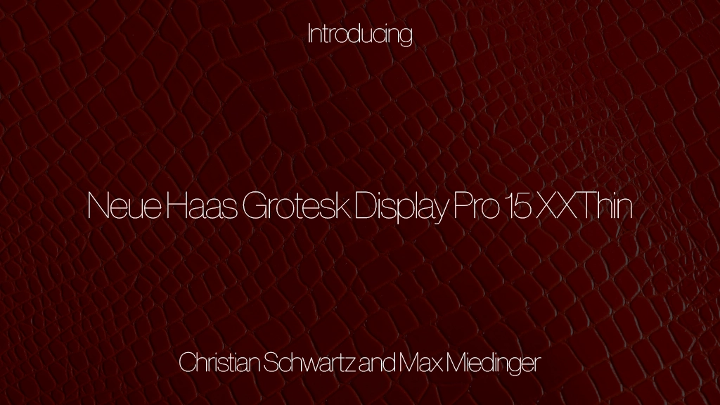 Neue Haas Grotesk Display Pro 15 XXThin Font | Free Font Download | Download Thousands of Fonts for Free Sample Image