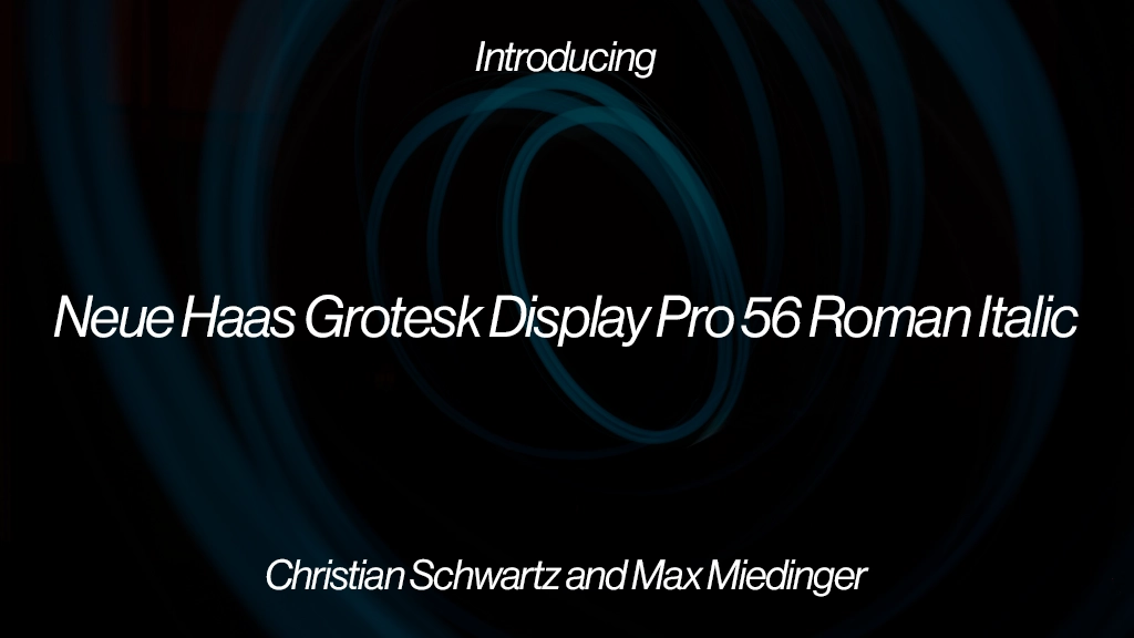 Neue Haas Grotesk Display Pro 56 Roman Italic Font | Free Font Download | Download Thousands of Fonts for Free Sample Image