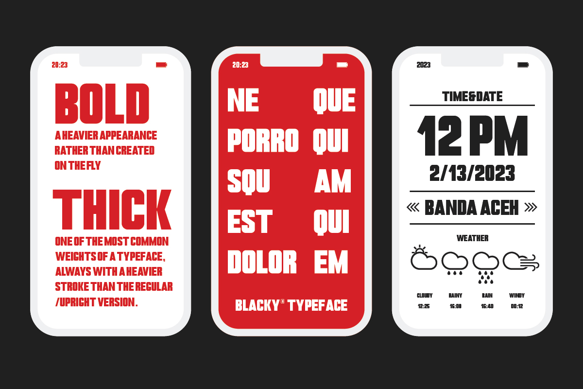 Blacky Font | Free Font Download | Download Thousands of Fonts for Free Sample Image