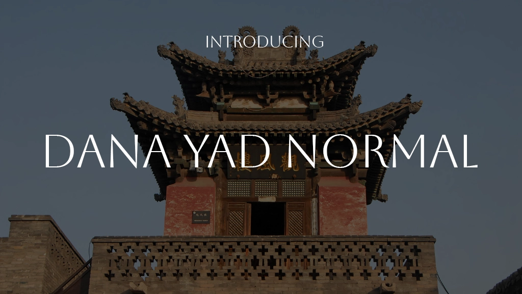 Dana Yad Normal Font | Free Font Download | Download Thousands of Fonts for Free Sample Image