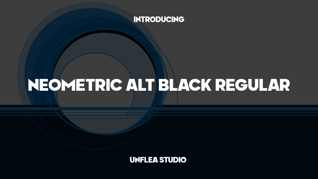 Neometric Alt Black Regular Font | Free Font Download | Download Thousands of Fonts for Free Sample Image