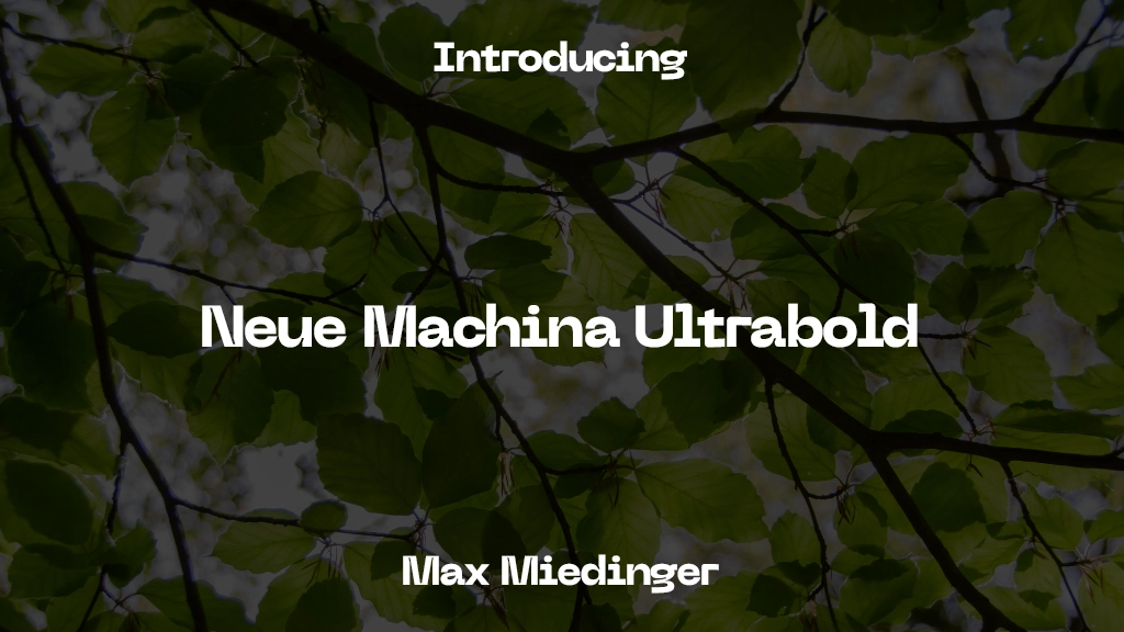 Neue Machina Ultrabold Font | Free Font Download | Download Thousands of Fonts for Free Sample Image