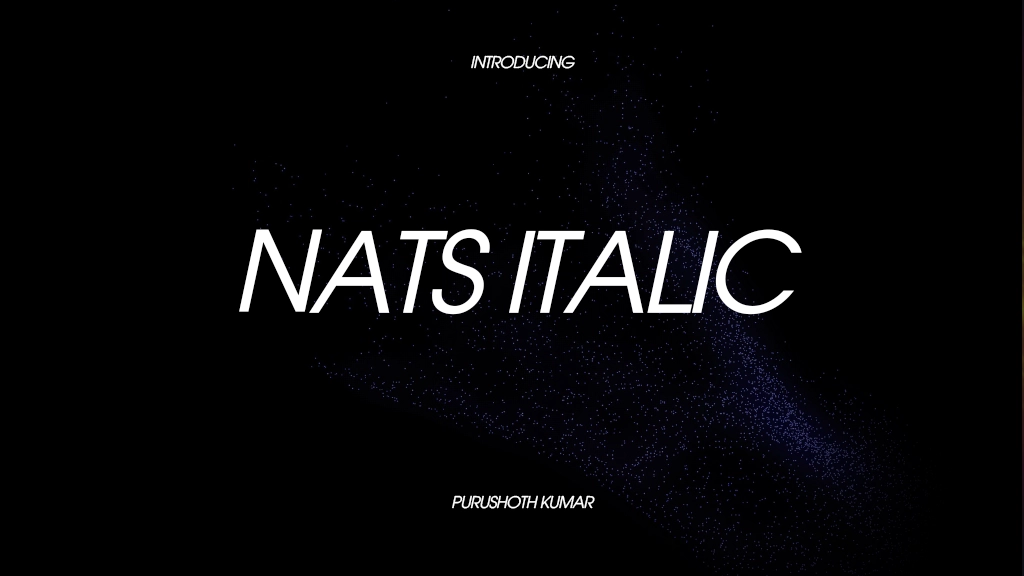 NATS Italic Font | Free Font Download | Download Thousands of Fonts for Free Sample Image