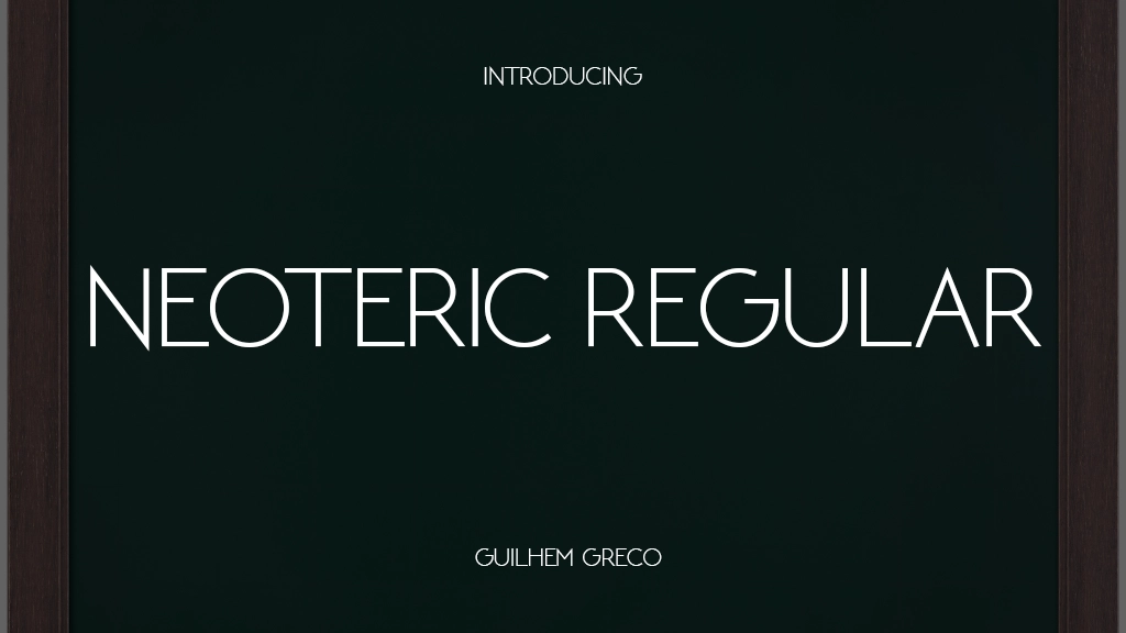 Neoteric Regular Demo Font | Free Font Download | Download Thousands of Fonts for Free Sample Image