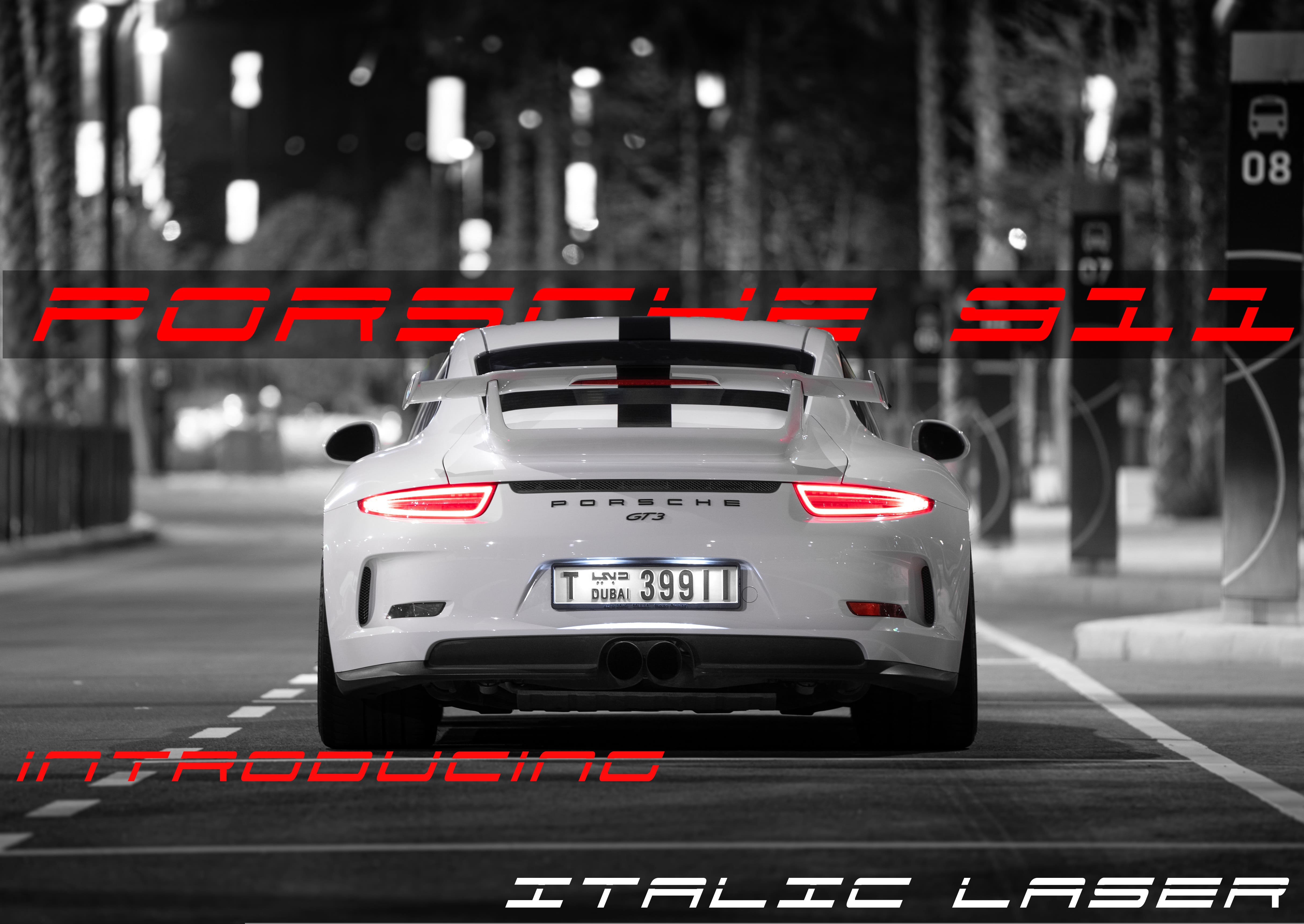 911 Porscha Laser Italic Font | Free Font Download | Download Thousands of Fonts for Free Sample Image