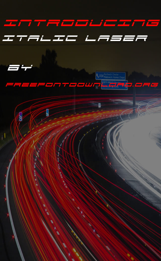911 Porscha Laser Italic Font | Free Font Download | Download Thousands of Fonts for Free Sample Image