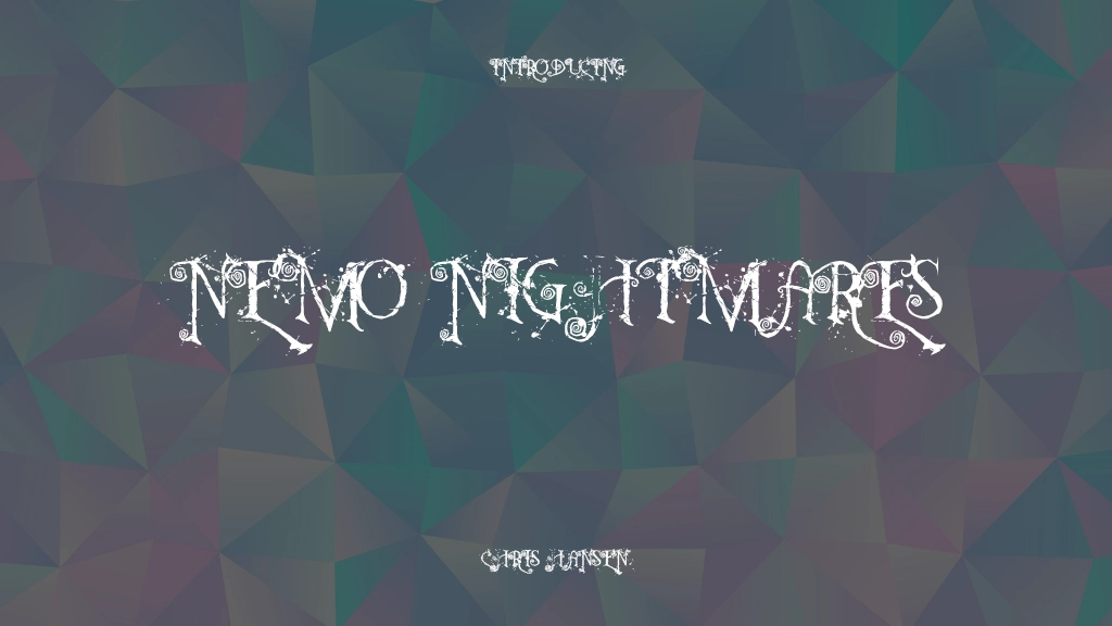 Nemo Nightmares Font | Free Font Download | Download Thousands of Fonts for Free Sample Image