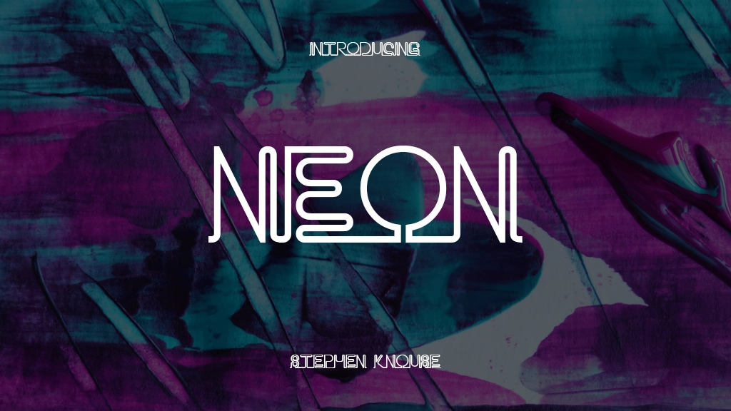 Neon Font | Free Font Download | Download Thousands of Fonts for Free Sample Image