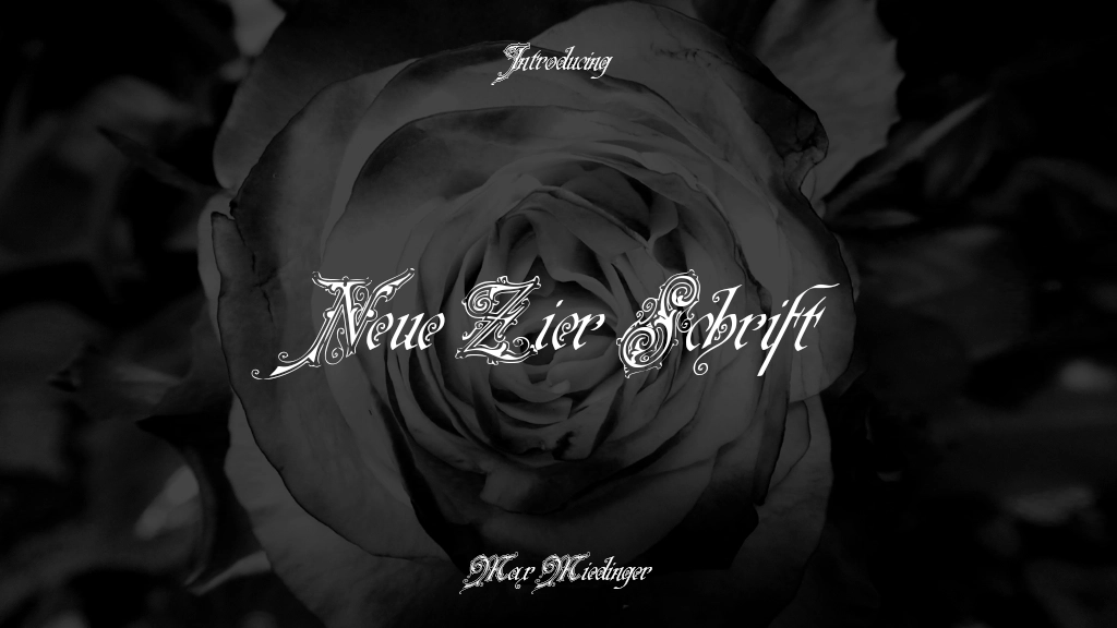 Neue Zier Schrift Font | Free Font Download | Download Thousands of Fonts for Free Sample Image