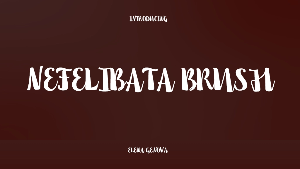 Nefelibata Brush Font | Free Font Download | Download Thousands of Fonts for Free Sample Image