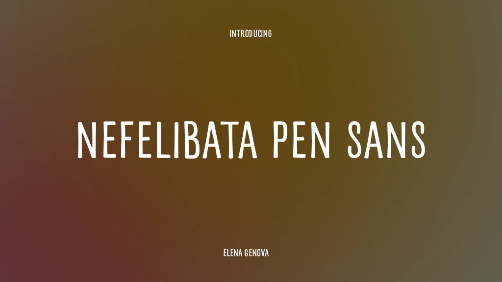 Nefelibata Pen Sans Font | Free Font Download | Download Thousands of Fonts for Free Sample Image