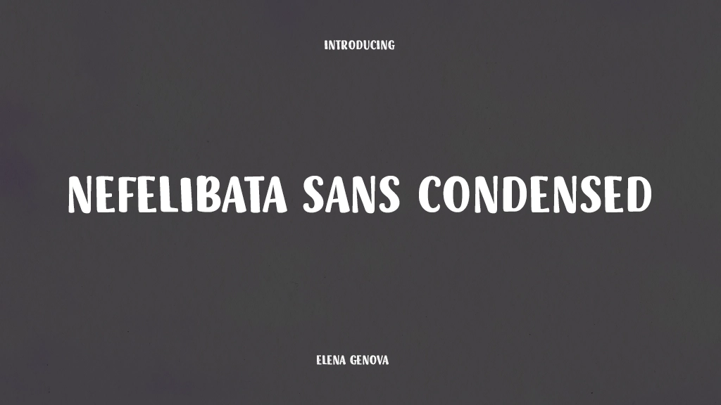 Nefelibata Sans Condensed Font | Free Font Download | Download Thousands of Fonts for Free Sample Image
