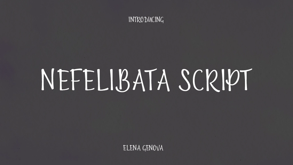 Nefelibata Script Font | Free Font Download | Download Thousands of Fonts for Free Sample Image