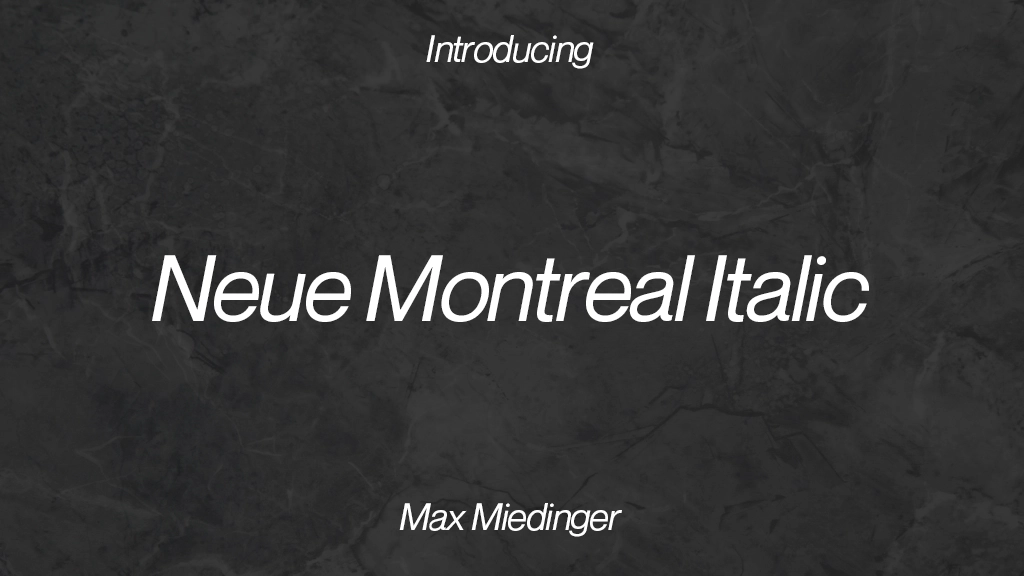 Neue Montreal Italic Font | Free Font Download | Download Thousands of Fonts for Free Sample Image