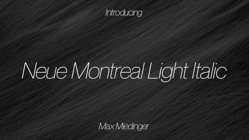 Neue Montreal Light Italic Font | Free Font Download | Download Thousands of Fonts for Free Sample Image