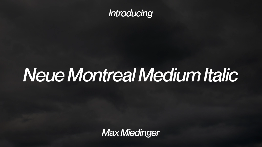 Neue Montreal Medium Italic Font | Free Font Download | Download Thousands of Fonts for Free Sample Image