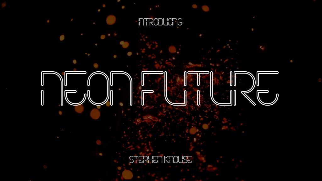 Neon Future Font | Unduh Font Gratis | Unduh Ribuan Font Gratis Sample Image