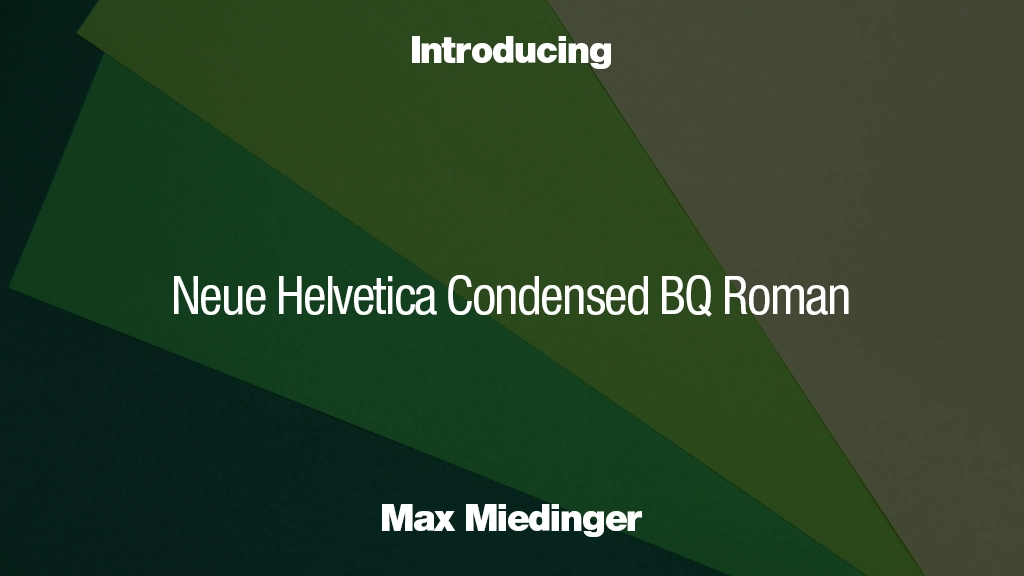 Neue Helvetica Condensed BQ Roman Font | Free Font Download | Download Thousands of Fonts for Free Sample Image