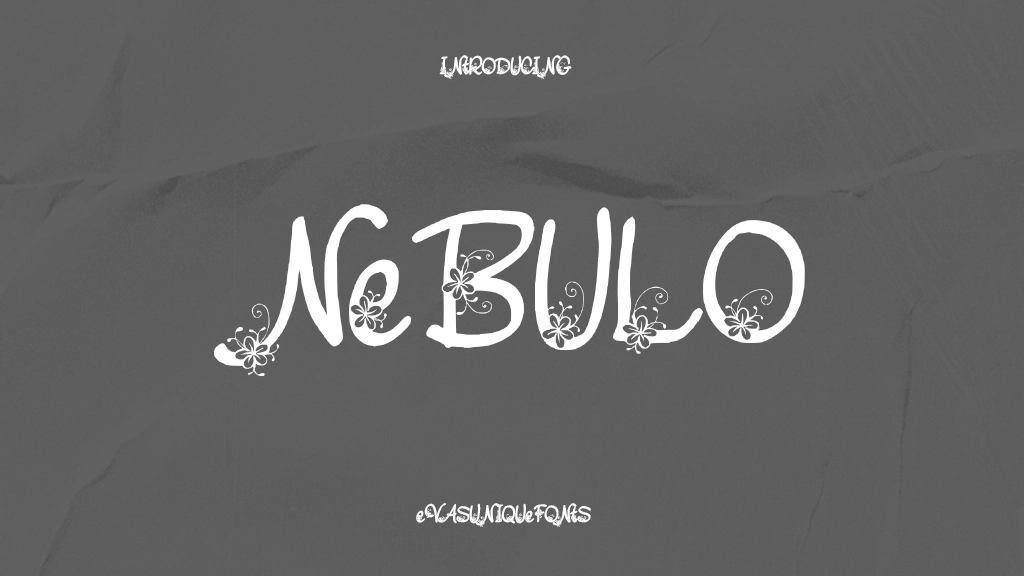 Nebulo Font | Free Font Download | Download Thousands of Fonts for Free Sample Image