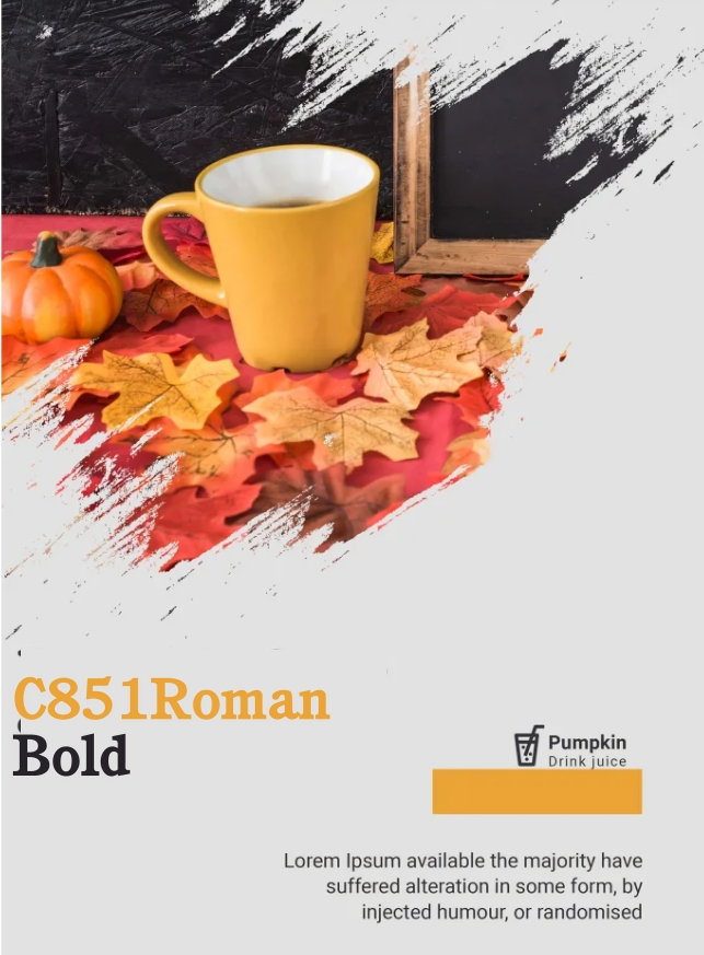 C851 Roman Bold Font | Free Font Download | Download Thousands of Fonts for Free Sample Image