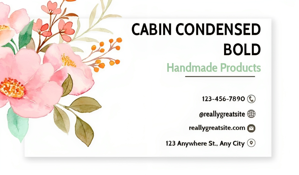 Cabin Condensed Bold Font | Free Font Download | Download Thousands of Fonts for Free Sample Image