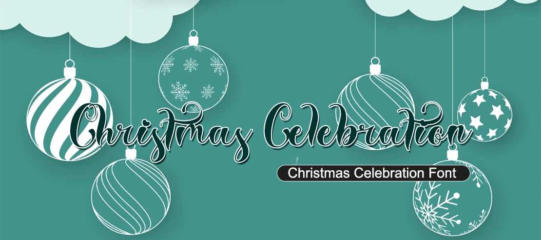 Christmas Celebration Font | Free Font Download | Download Thousands of Fonts for Free Sample Image