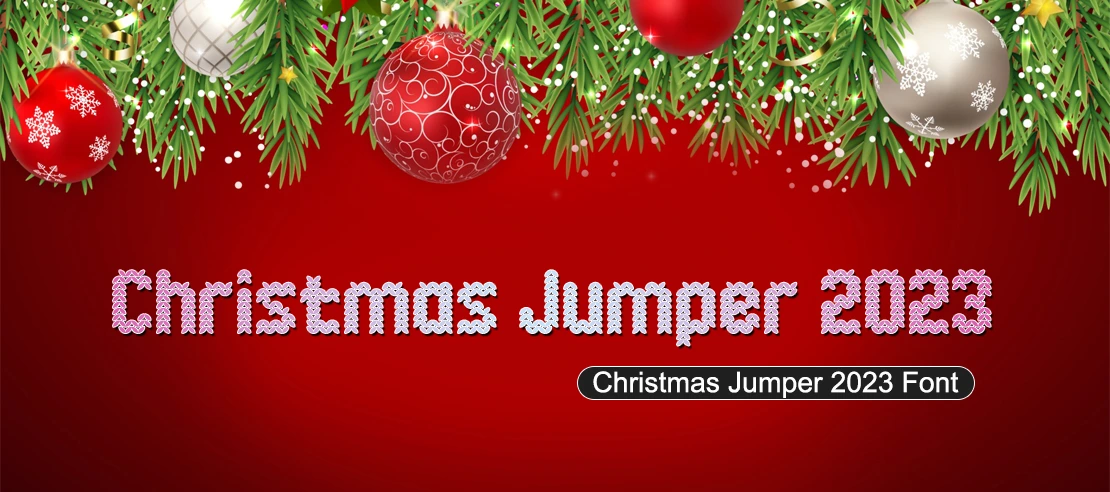 Christmas Jumper 2023 Font | Free Font Download | Download Thousands of Fonts for Free Sample Image
