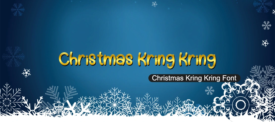 Christmas Kring Kring Font | Free Font Download | Download Thousands of Fonts for Free Sample Image