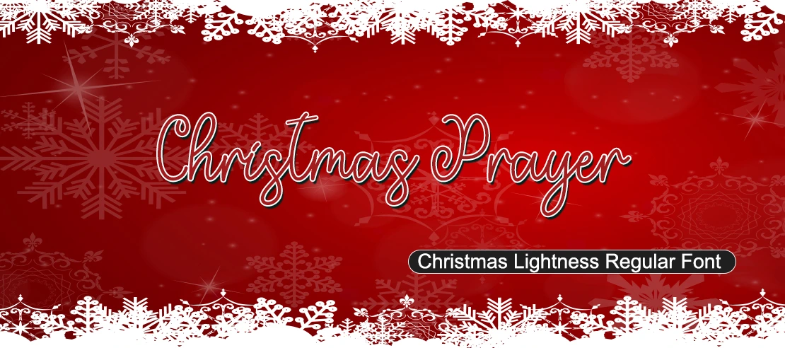 Christmas Prayer Font | Free Font Download | Download Thousands of Fonts for Free Sample Image