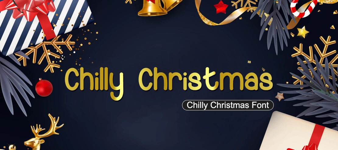 Chilly Christmas Font | Free Font Download | Download Thousands of Fonts for Free Sample Image