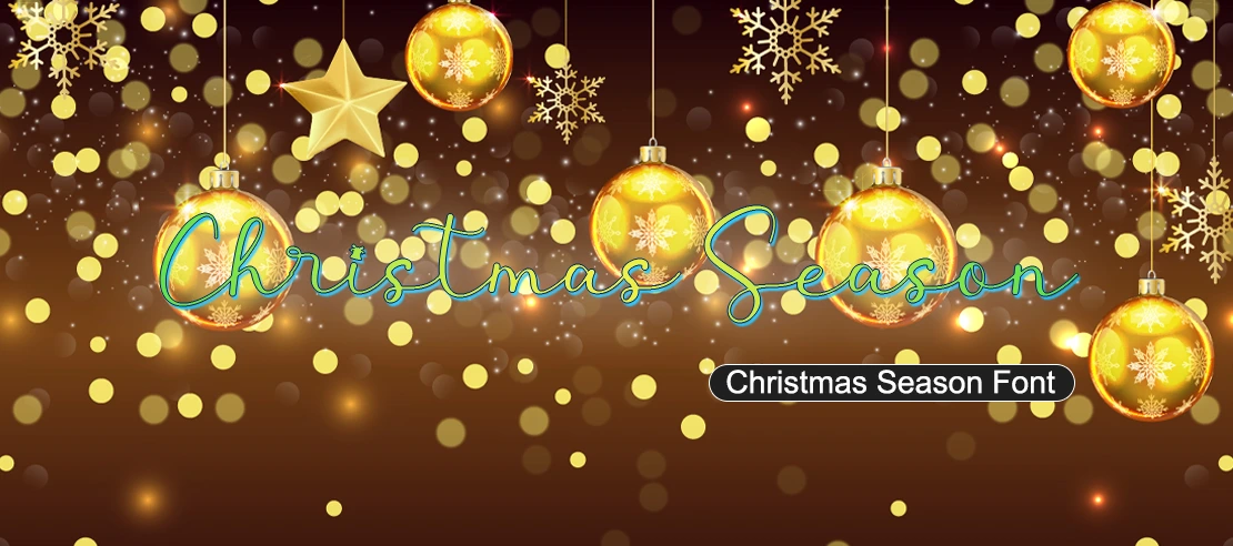 Christmas Season Font | Free Font Download | Download Thousands of Fonts for Free Sample Image