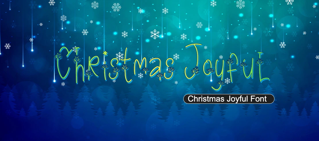 Christmas Joyful Font | Free Font Download | Download Thousands of Fonts for Free Sample Image