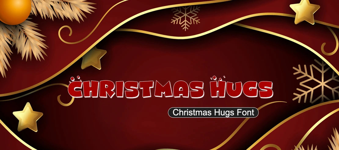 Christmas Hugs Font | Free Font Download | Download Thousands of Fonts for Free Sample Image