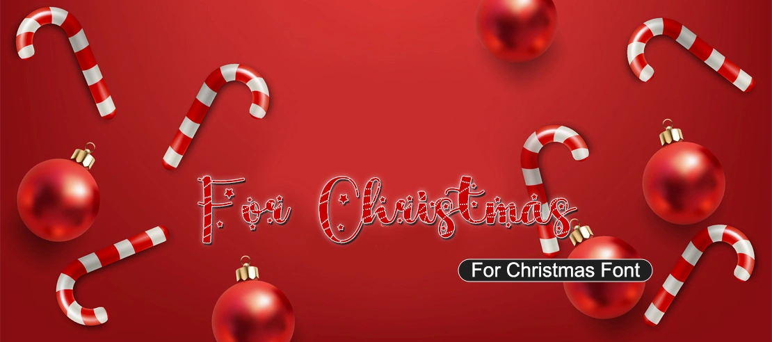 For Christmas Font | Free Font Download | Download Thousands of Fonts for Free Sample Image