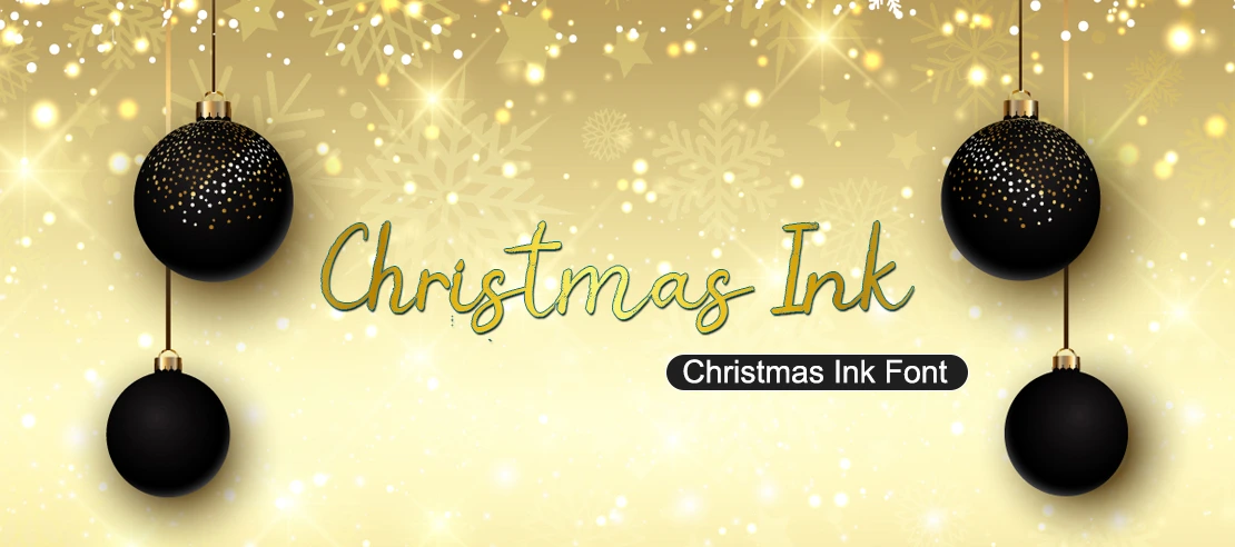 Christmas Ink Font | Free Font Download | Download Thousands of Fonts for Free Sample Image