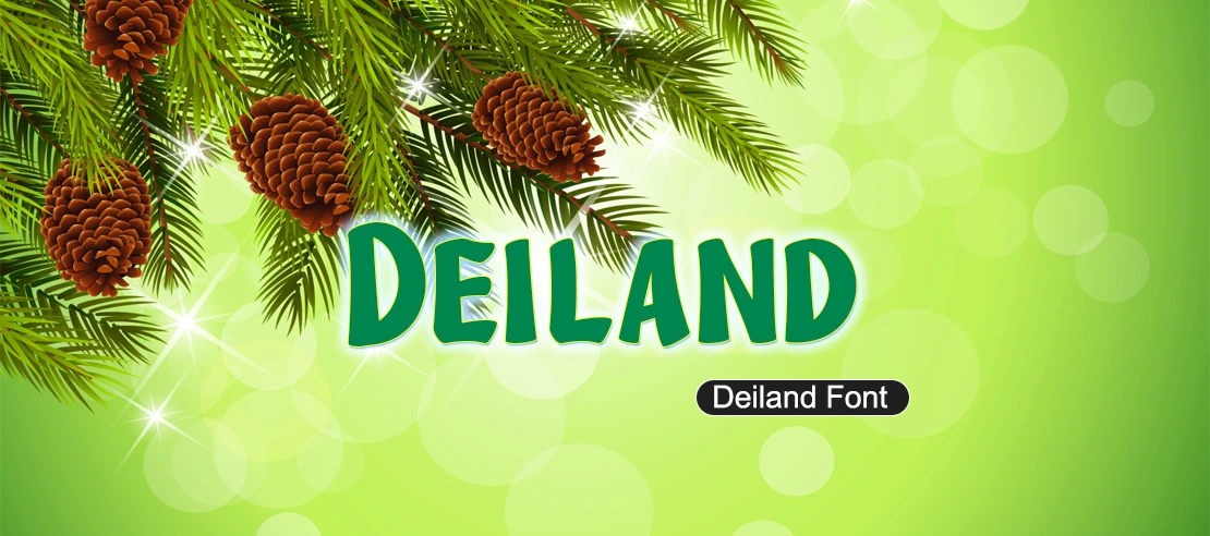 Deiland Font | Free Font Download | Download Thousands of Fonts for Free Sample Image