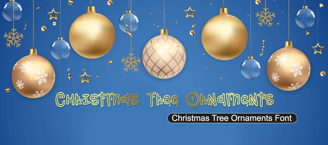 Christmas Tree Ornaments Font | Free Font Download | Download Thousands of Fonts for Free Sample Image