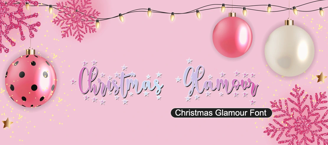 Christmas Glamour Font | Free Font Download | Download Thousands of Fonts for Free Sample Image
