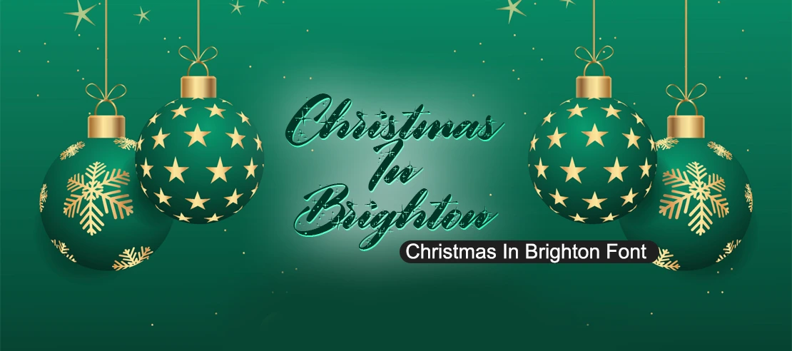 Christmas In Brighton Font | Free Font Download | Download Thousands of Fonts for Free Sample Image