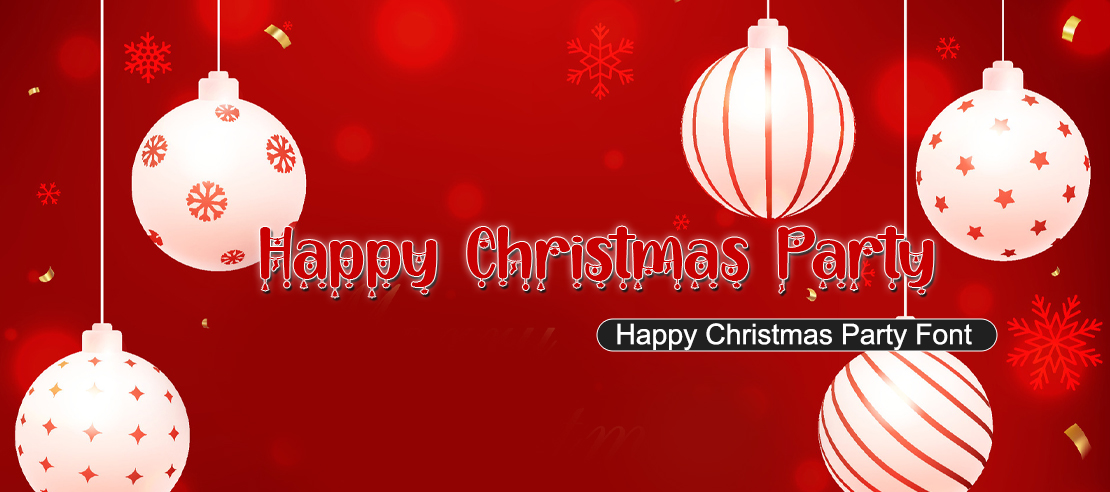 Happy Christmas Party Font | Free Font Download | Download Thousands of Fonts for Free Sample Image