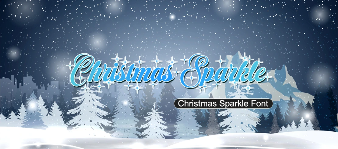 Christmas Sparkle Font | Free Font Download | Download Thousands of Fonts for Free Sample Image