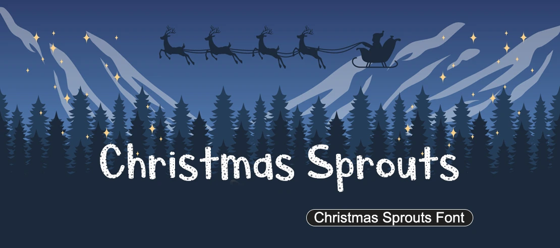 Christmas Sprouts Font | Free Font Download | Download Thousands of Fonts for Free Sample Image