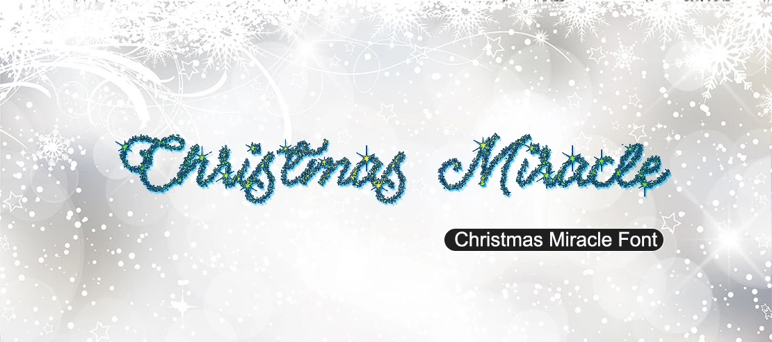 Christmas Miracle Font | Free Font Download | Download Thousands of Fonts for Free Sample Image
